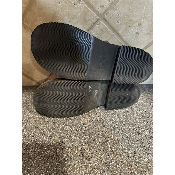 Bronx Dukmans Chunky Heel Mary Jane  Brown Leather Shoes 90s Y2k Vintage Sz 10 - Picture 7 of 9